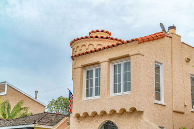 Low angle view of building against sky