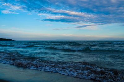 Scenic view of sea against sky