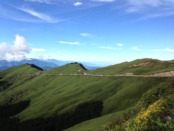 Scenic view of landscape against sky