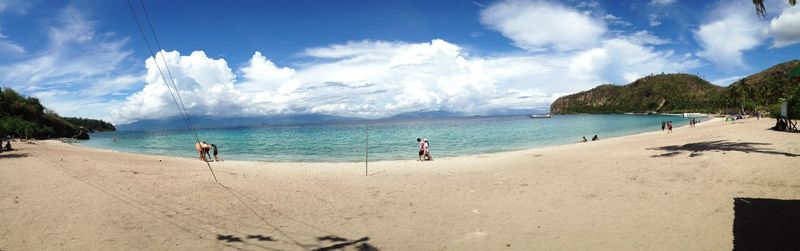 Panoramic view of beach