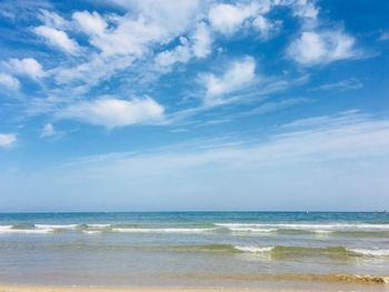 Scenic view of sea against sky