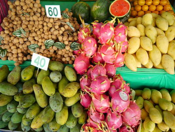 Fruits at market for sale