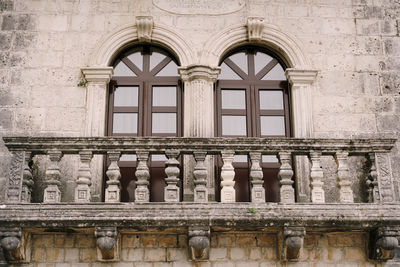 Low angle view of historical building