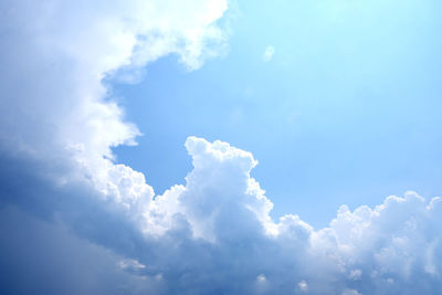 Low angle view of clouds in sky