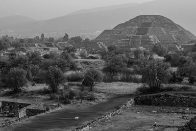 Road passing through landscape