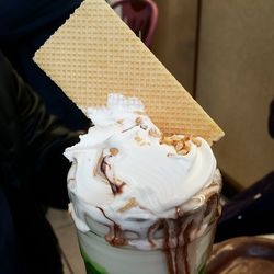 Close-up of ice cream