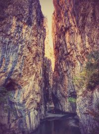 Scenic view of rock formations