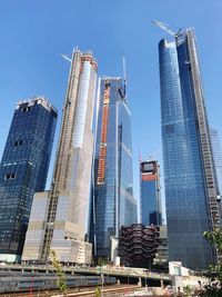 Low angle view of buildings against sky