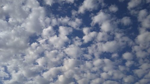 Low angle view of clouds in sky