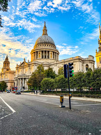 View of church against cloudy sky