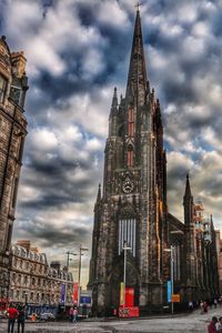 View of cathedral against cloudy sky