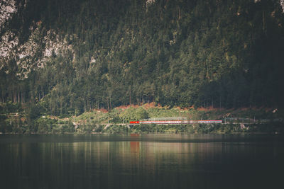 Scenic view of lake against mountain