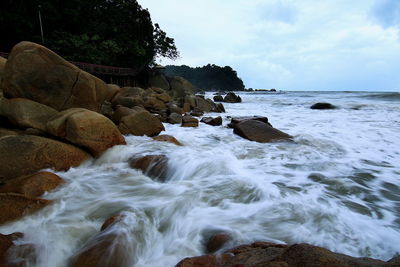 Scenic view of sea against sky