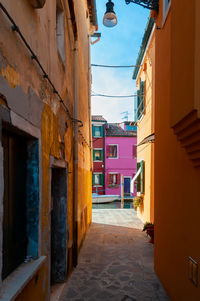 Alley amidst buildings