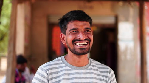 Portrait of smiling young man