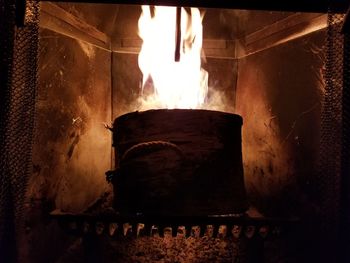 Close-up of electric lamp