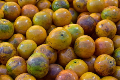 Full frame shot of oranges