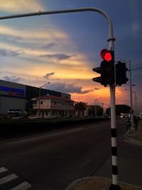 Road against sky during sunset