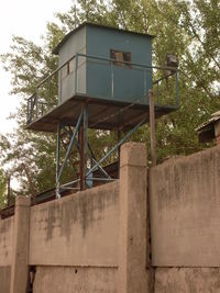 Low angle view of built structure against sky