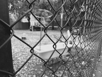 Close-up of chainlink fence