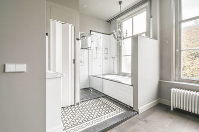 Empty bathroom in modern home