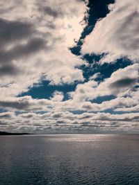 Scenic view of seascape against sky