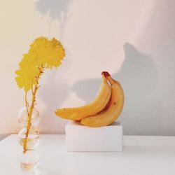 Close-up of bananas on table