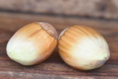 Close-up of oranges on table