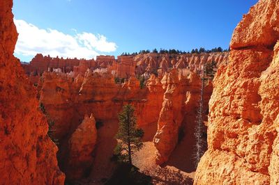 Scenic view of rock formations