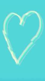 Close-up of heart shape over blue background