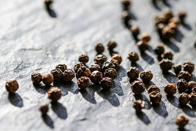 Close-up of roasted coffee beans