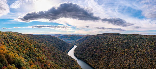 Panoramic view of landscape against sky