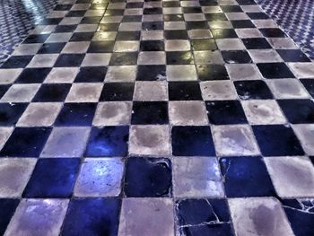 Full frame shot of tiled floor