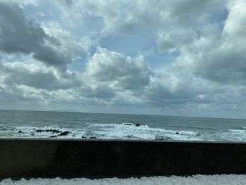 Scenic view of sea against sky