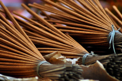 Close-up of incense