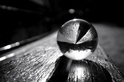 Close-up of sunglasses on table