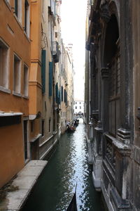 Canal amidst buildings in city