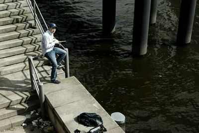 Pier in sea