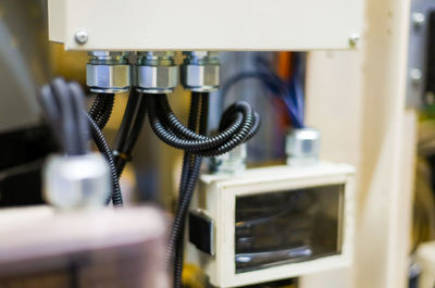 Close-up of machine part