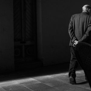 Close-up of woman standing in pond