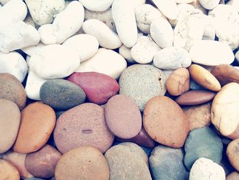 Full frame shot of pebbles