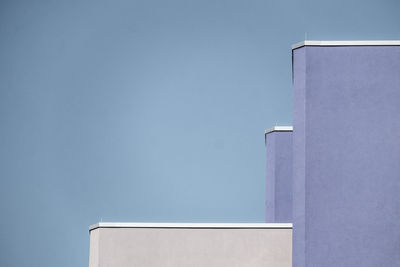 Cropped image of building against clear sky