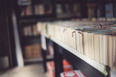 Close-up of books