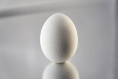 Close-up of apple against white background