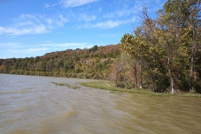 Scenic view of river against sky