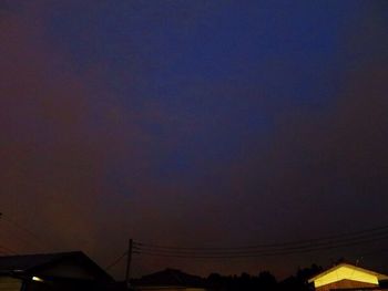 Low angle view of silhouette roof against sky during sunset