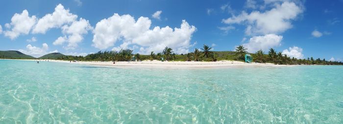 Panoramic view of sea against sky