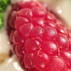 Close-up of food on table