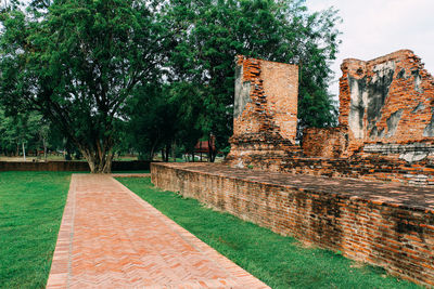 View of old ruins