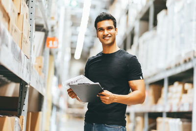 Portrait of a smiling young man